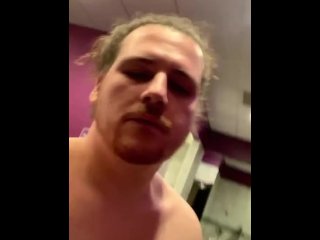 Cumshot in the gym locker rooms