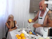 Preview 2 of CastingAllaItaliana - Vittoria Dolce Busty Ukrainian Slut Rough Anal Fucking With Stud