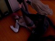 Preview 2 of Hot Futa Moeka Kiryu fucks Kurisu Makise [Honey Select 2] [3D]