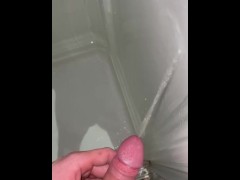  having fun at bathroom masturbating