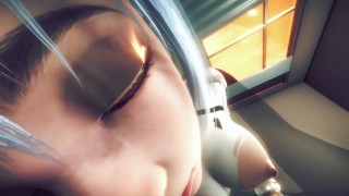Evangelion Hentai 3D - Rei Jerk off Shinji and cum in her face