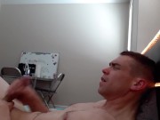 Preview 3 of Two handed jerkoff Fully Naked with Messy Cumshot