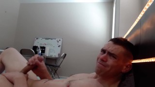 Fully Naked Two-Handed Jerkoff With A Messy Cumshot