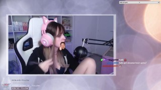 CUTE AND HOT TWITCH STREAMER GETTING CHASED LIVE