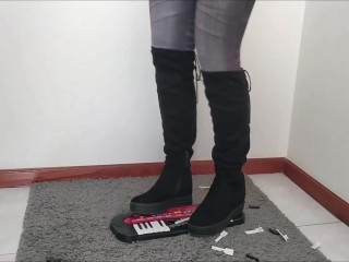 Crushing a Toy with my Sexy Boots