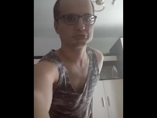 stupid, cuckold, vertical video, solo male