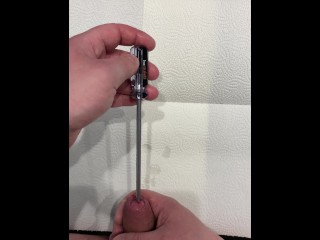 18cm Screwdriver vs my Dick - Insertion - Pain - first Time - Kleon1989