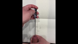 First Time Cock Insertion Hurts With An 18-Cm Screwdriver