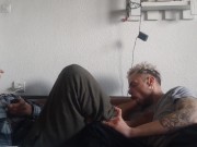 Preview 2 of licks his feet and he fucks him hard