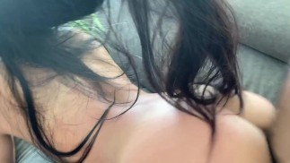 my cousins gf told me he doesn't make her cum so I did pt 1