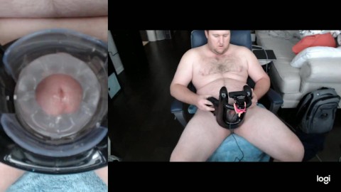 2 weeks without cumming so I busted out the Quickshot! 2 Cam views
