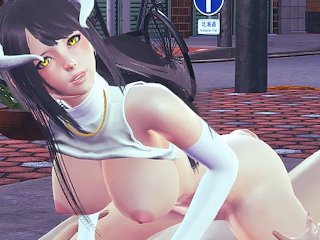 big tits, uncensored hentai, big boobs, albedo
