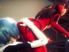 Video Asuka and Rei having hot lesbian sex(3D PORN)|Neon Genesis Evangelion