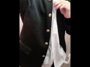 Preview 2 of 新しくなった公衆トイレで制服露出