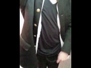 Preview 3 of 新しくなった公衆トイレで制服露出