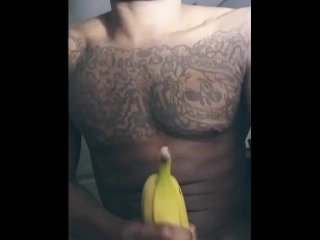 fruit, masturbation, exclusive, solo male
