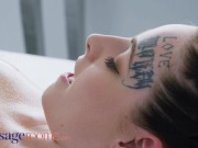 Preview 5 of Massage Rooms  babe Alya Stark facesitting on tattooed Czech lesbian