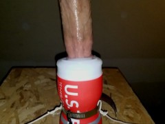 This Tenga felt so good wrapped around my fat cock!