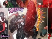 Preview 2 of Spiderman Cum Inflation - Spiderman X Venom Belly inflation Hentai
