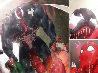 Spiderman Cum Inflation - Spiderman X Venom Belly inflation Hentai ...