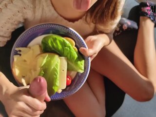 MY SANDWICH IS BEST WHEN IT TASTE OF HIS COCK USING CHEESE TO_GET CUM FOOD FETISHPLAY