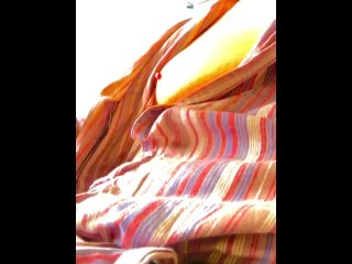 Hermaphrodite natural tits, nipple play, and massage