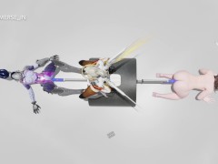 Group Dildo Riding Wet Pussies from OverWatch (Voices and Sound) - Part 3