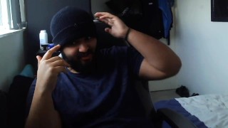 Man By Himself Enjoying Fruit And Discussing His Day #2