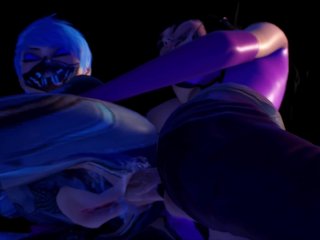 Futanari cool purple SFM 3D animation 4K