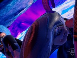 Футанари крутая фиолетовая SFM 3D анимация 4K