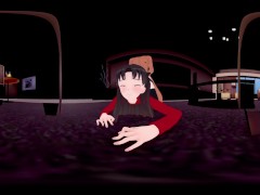 [VR 360 4K] Rin Tosaka Fate/stay night Showing off the pussy