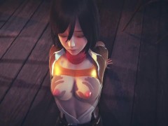 Video [ATTACK ON TITAN] POV You found Mikasa at the bar (3D PORN 60 FPS)