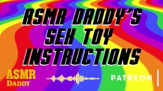 BDSM Audio Instructions For Sub Sluts Pretend Your Sex Toy Is Daddy's Cock