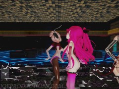 MMD R18 Mika Yamakaze And Misaka Higai Mousou Keitai Joshi 1230