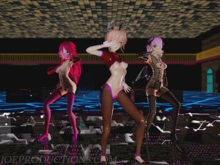 MMD R18 Mika Yamakaze And Misaka Higai Mousou Keitai Joshi 1230