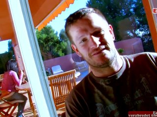 Black Latina gets her black ass fucked in an interracial threesome with a friend and a big dick