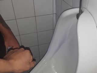 Sucking Straight Guy in Public Bathroom