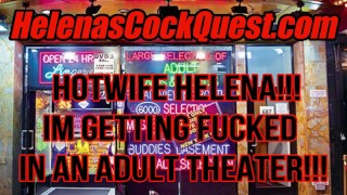 Helena Price - Eu sou fodido por um cara velho em um teatro adulto enquanto outros me masturbam!