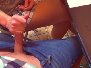 SCHOOLGIRL HANDJOB CLASSMATE UNDER THETABLE ON LESSON_CUM ON PANTIES