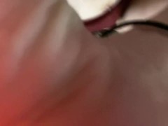 Petting the kitty & smoking