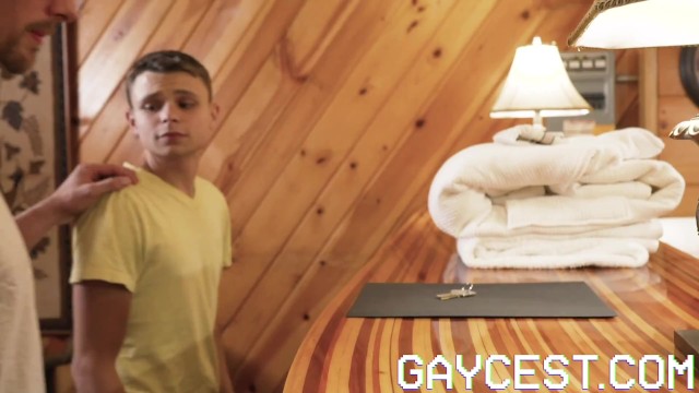 Gaycest Hairless Twink Boy Takes Daddy's Big Dick Raw in Hotel Sauna