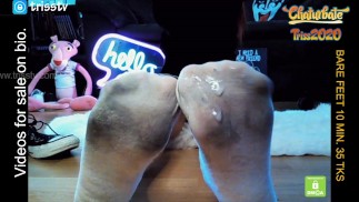 Now you gonna clean it with your tongue | Cum on dirty stinky socks