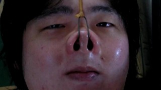 Nose hook masturbation7