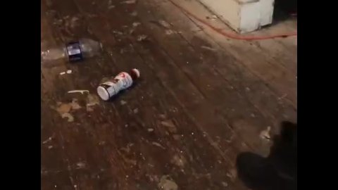 Crushing bottles in boots