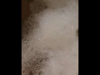 Taking a bath almost caught walking