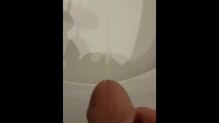 Very close closeup of my dick taking a looong piss - StraightdoesBi