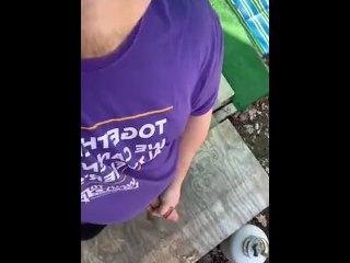 Busting my nut in the wild