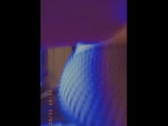MILF Riding A Dildo On A Small Shelf (mirror view)