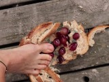 Here is your breakfast, enjoy! | Crushing Moldy Bread With Grape