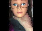 Preview 1 of - Fiona Fox - Hot Filthy little Transgender Dominatrix Slut Fucks Her own Cum in Fleshlight Doll